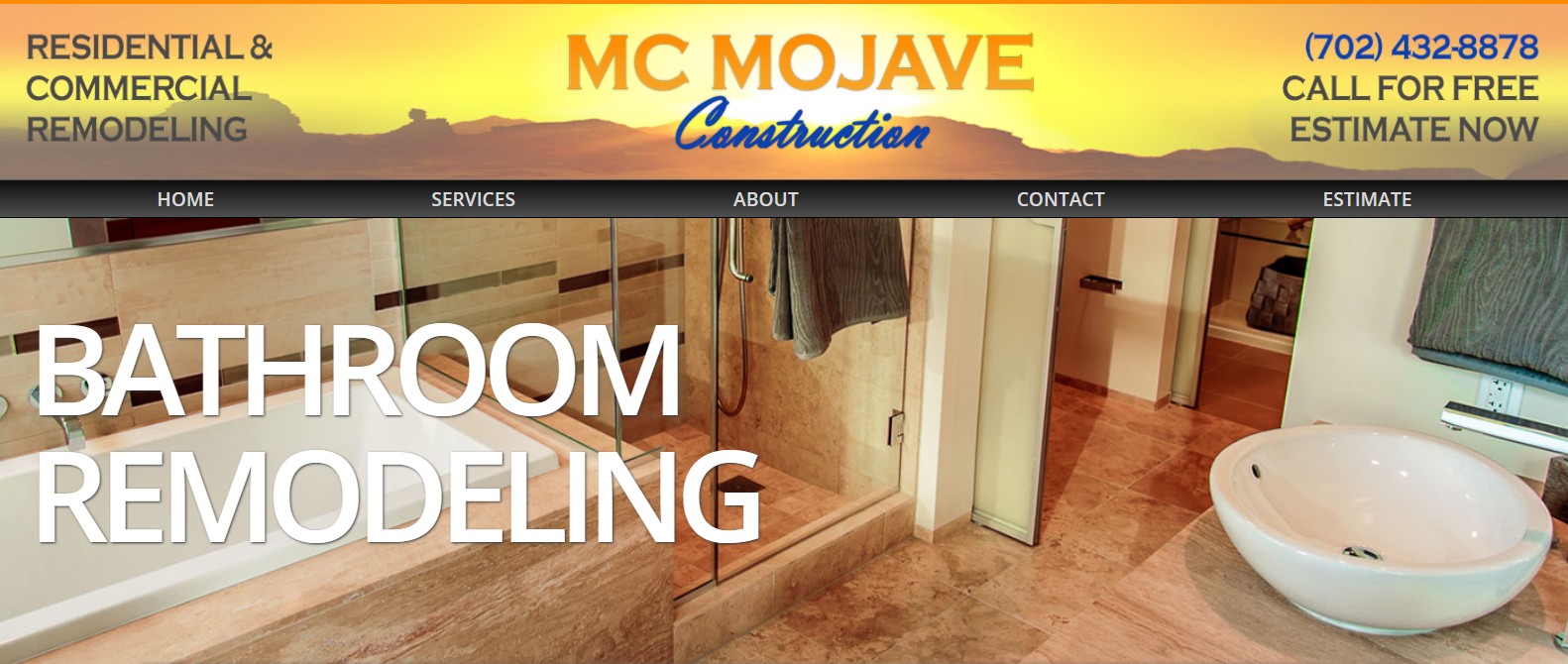 MC Mojave web design before picture